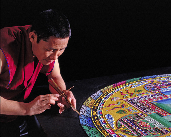 Artist Demonstration and Community Sand Painting