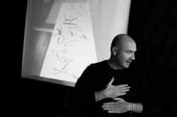 Calligrapher Massimo Polello