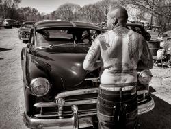 Elmo Sánchez and his ’50 Chevy, Chimayó, New Mexico in Con Cariño: Artists Inspired by Lowriders