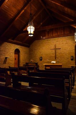 Fort Stanton Hospital chapel interior 