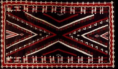 Image: Rug Navajo, ca.1920s Gift of Earl C. Kauffman 45506/12  Photo courtesy: Museum of Indian Arts and Culture