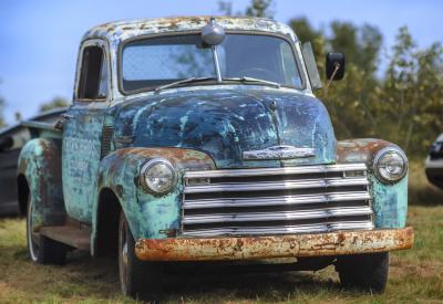 Patina covered 1952 Chevy 3100 pickup truck