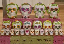 Day of the Dead-Rows of Skulls