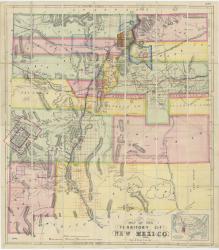 1873 Map of the Territory of New Mexico