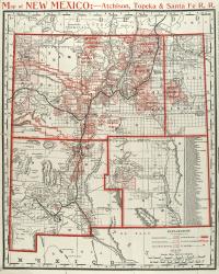 Atchison, Topeka and Santa Fe Railway map
