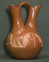Redware Wedding Vase, 1950