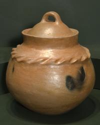Micaceous Jar w/lid, 1958