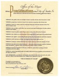 Mayoral proclamation, Summer of Color