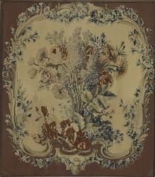 Maurice Jacques, chair back upholstery panel, Manufacture Nationale des Gobelins