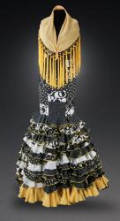 Contemporary Feria Dress with Mantoncito (Small Shawl), 