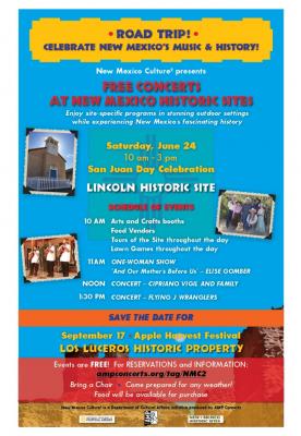 Celebrate San Juan Day with Free Concerts at Lincoln Historic Site