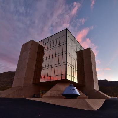 Museum with NASA Capsule at Dawn, Photo: Jim Harris