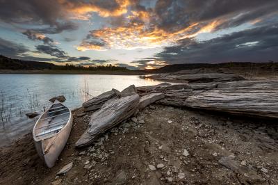 Second Place: Sun Sets Over the Waters of Navajo Lake, East Arm shore, Navajo Lake State Park, Michael Shaw