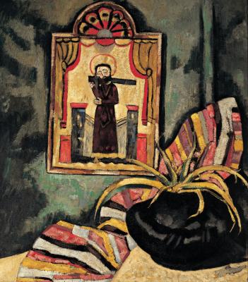 Marsden Hartley, El Santo, 1919, oil on canvas, 36  32 in. Collection of the New Mexico Museum of Art.  Anonymous gift from a friend of Southwest art, 1919 (523.23P). Photograph by Blair Clark.  