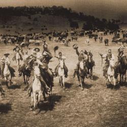 Cowboys Going to Dinner, ca. 1897