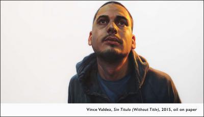 36-NHCC- Vince Valdez, Sin Titulo (Without Title), 2015, Oil on paper 