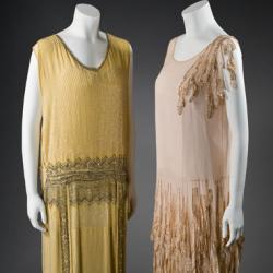 Yellow and Peach Evening Dresses