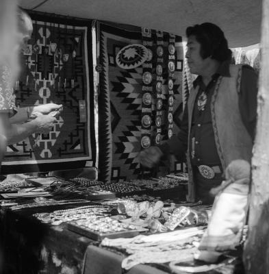 Indian Market Vendor, 1971.
